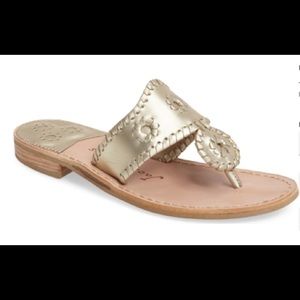 Jack Rogers size 8 women’s platinum sandals